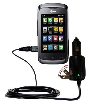 Car & Home 2 in 1 Charger compatible with the LG Clubby