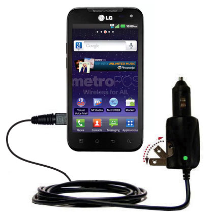Car & Home 2 in 1 Charger compatible with the LG Connect 4G / MS840