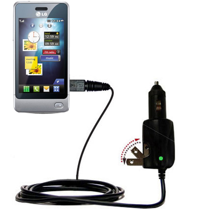 Car & Home 2 in 1 Charger compatible with the LG Cookie PEP