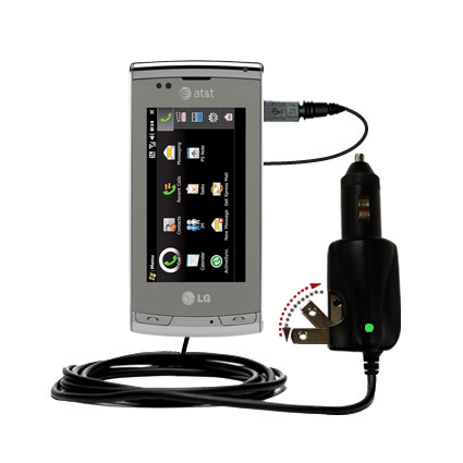 Car & Home 2 in 1 Charger compatible with the LG CT810