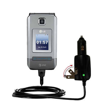 Car & Home 2 in 1 Charger compatible with the LG CU575 TraX