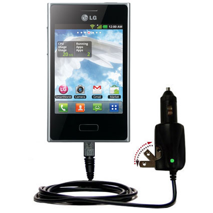 Car & Home 2 in 1 Charger compatible with the LG E400