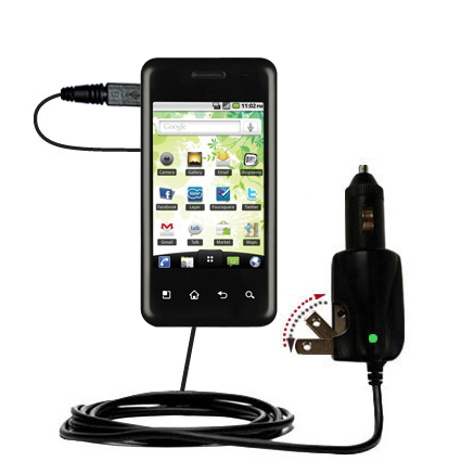 Car & Home 2 in 1 Charger compatible with the LG E720