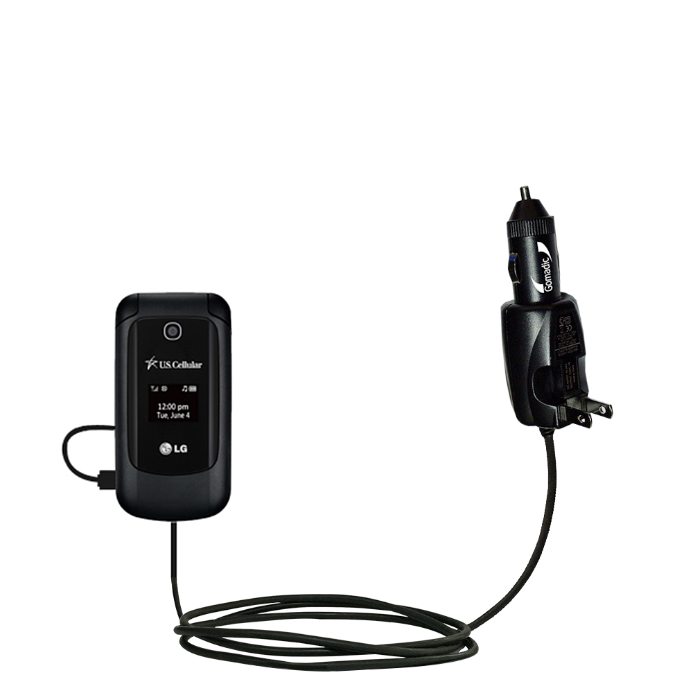 Car & Home 2 in 1 Charger compatible with the LG Envoy II