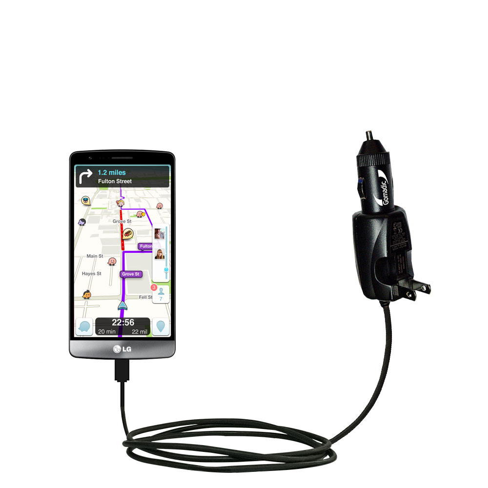 Car & Home 2 in 1 Charger compatible with the LG G3 Stylus