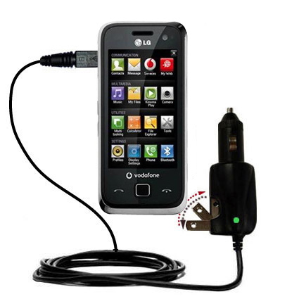 Car & Home 2 in 1 Charger compatible with the LG GM750