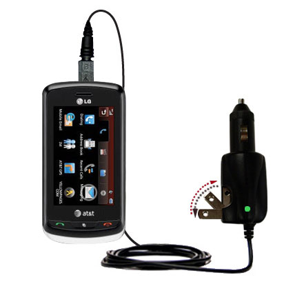 Car & Home 2 in 1 Charger compatible with the LG GR500