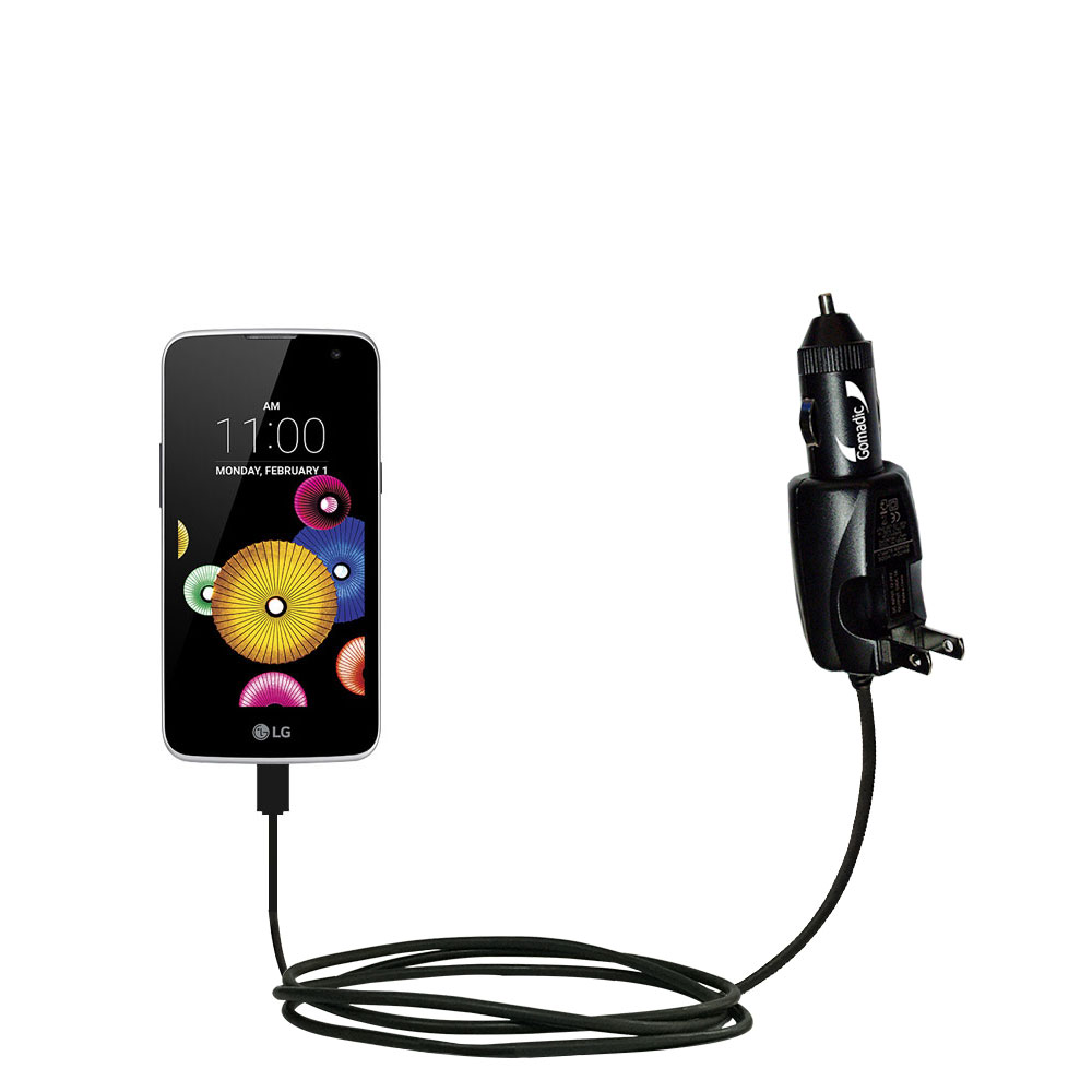 Car & Home 2 in 1 Charger compatible with the LG K4