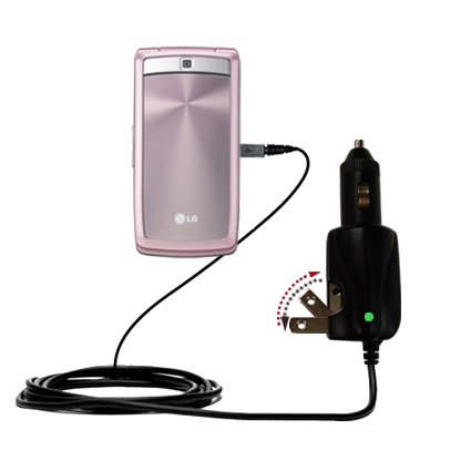 Car & Home 2 in 1 Charger compatible with the LG KF300 K305