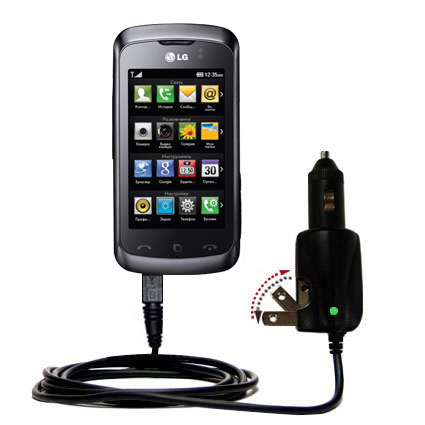 Car & Home 2 in 1 Charger compatible with the LG KM555E