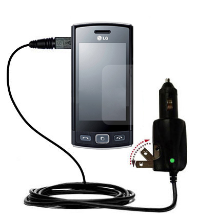 Car & Home 2 in 1 Charger compatible with the LG LG Bali