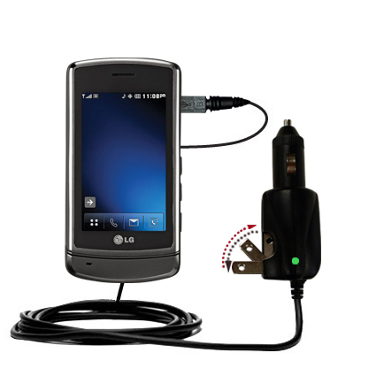 Car & Home 2 in 1 Charger compatible with the LG LG830
