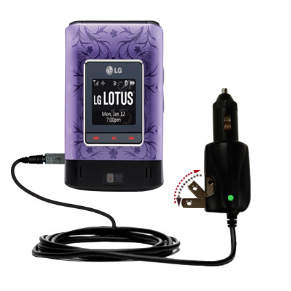 Car & Home 2 in 1 Charger compatible with the LG Lotus
