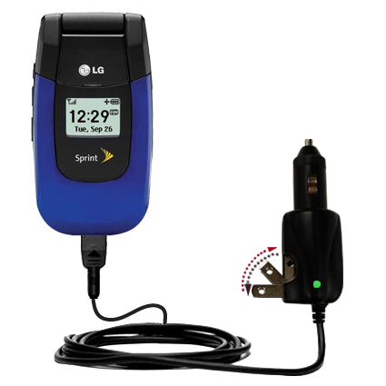 Car & Home 2 in 1 Charger compatible with the LG LX150