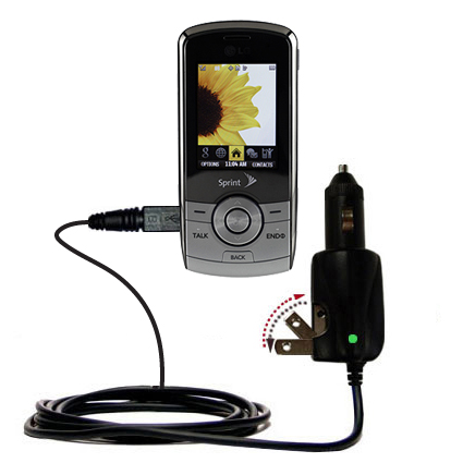 Car & Home 2 in 1 Charger compatible with the LG LX370