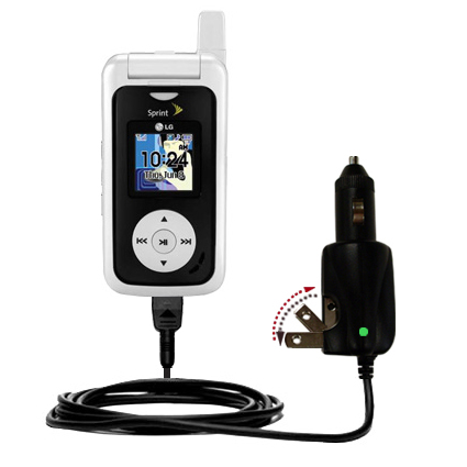 Car & Home 2 in 1 Charger compatible with the LG LX550 LX-550