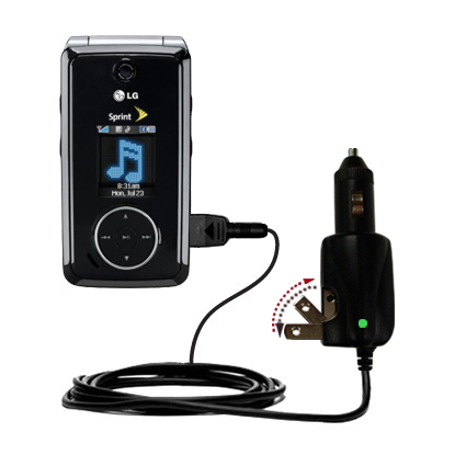 Car & Home 2 in 1 Charger compatible with the LG Muziq