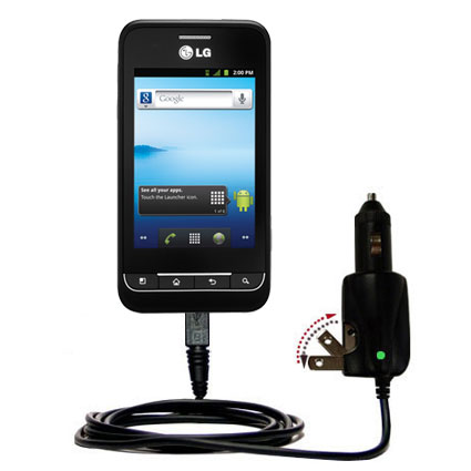 Car & Home 2 in 1 Charger compatible with the LG Optimus 2