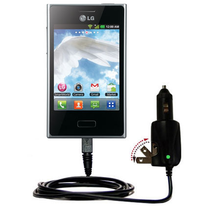 Car & Home 2 in 1 Charger compatible with the LG Optimus L3