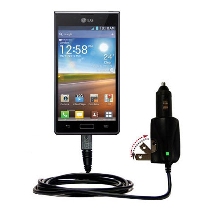 Car & Home 2 in 1 Charger compatible with the LG Optimus L5
