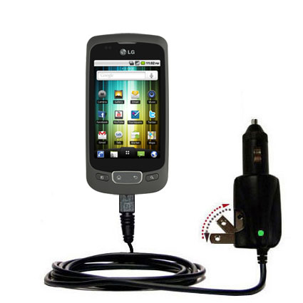 Car & Home 2 in 1 Charger compatible with the LG Optimus One
