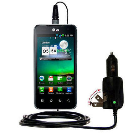 Car & Home 2 in 1 Charger compatible with the LG Optimus True HD