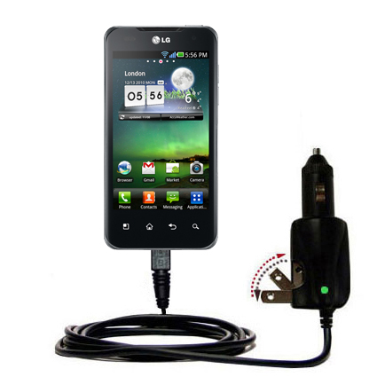 Car & Home 2 in 1 Charger compatible with the LG Optimus Two