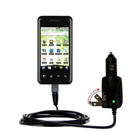 Car & Home 2 in 1 Charger compatible with the LG P500