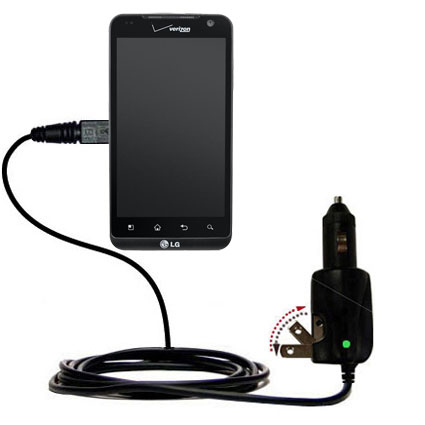 Car & Home 2 in 1 Charger compatible with the LG Revolution