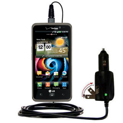 Car & Home 2 in 1 Charger compatible with the LG Spectrum / VS920