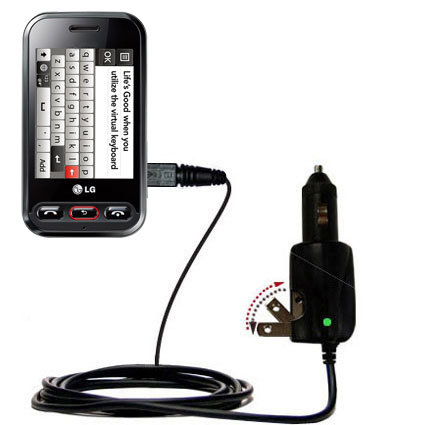 Car & Home 2 in 1 Charger compatible with the LG T320