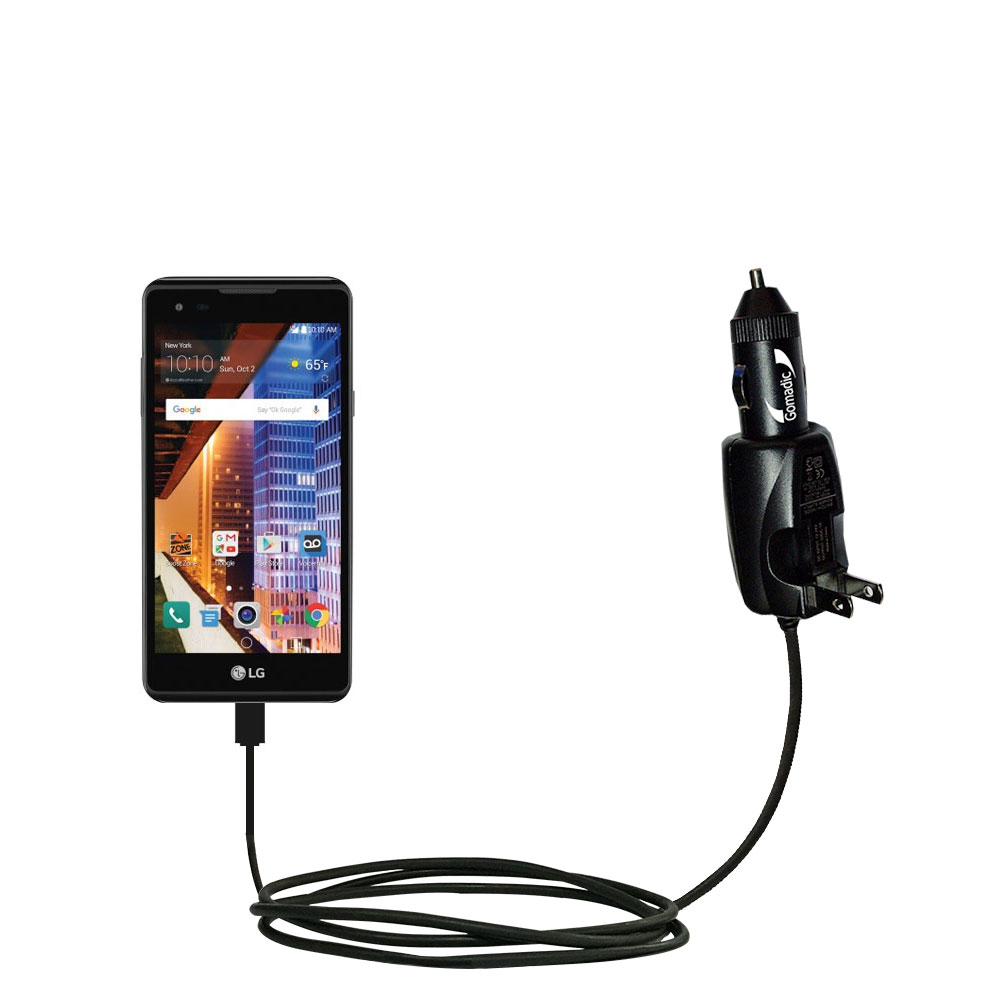 Car & Home 2 in 1 Charger compatible with the LG Tribute HD
