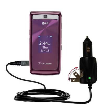Car & Home 2 in 1 Charger compatible with the LG UX280