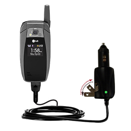 Car & Home 2 in 1 Charger compatible with the LG UX355
