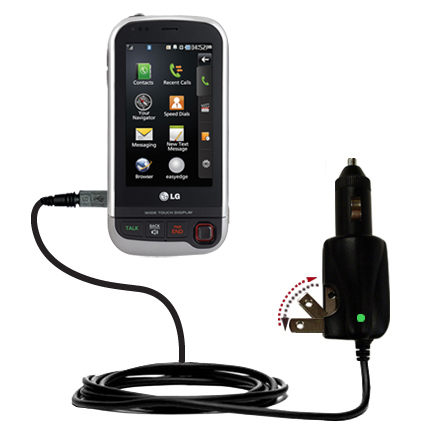 Car & Home 2 in 1 Charger compatible with the LG UX840