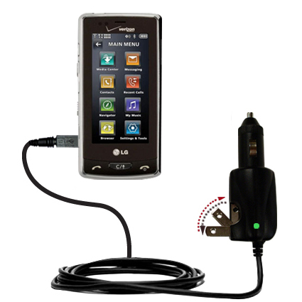 Car & Home 2 in 1 Charger compatible with the LG Versa