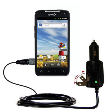 Car & Home 2 in 1 Charger compatible with the LG Viper 4G / LS840