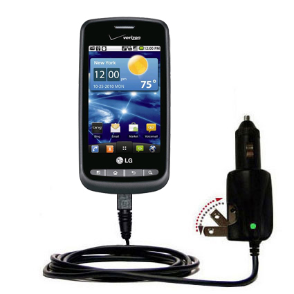 Car & Home 2 in 1 Charger compatible with the LG Vortex