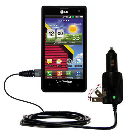 Car & Home 2 in 1 Charger compatible with the LG VS840