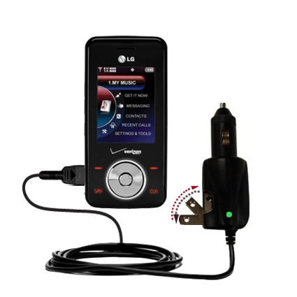 Car & Home 2 in 1 Charger compatible with the LG VX8550