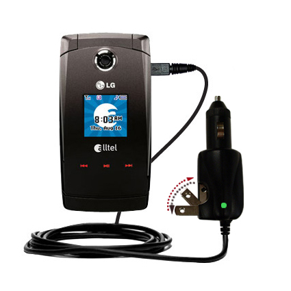 Car & Home 2 in 1 Charger compatible with the LG Wave AX380