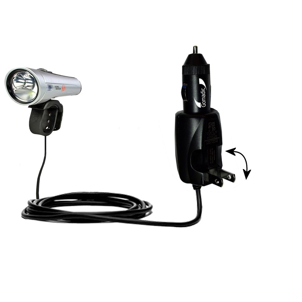 Car & Home 2 in 1 Charger compatible with the Light and Motion Tax 1200