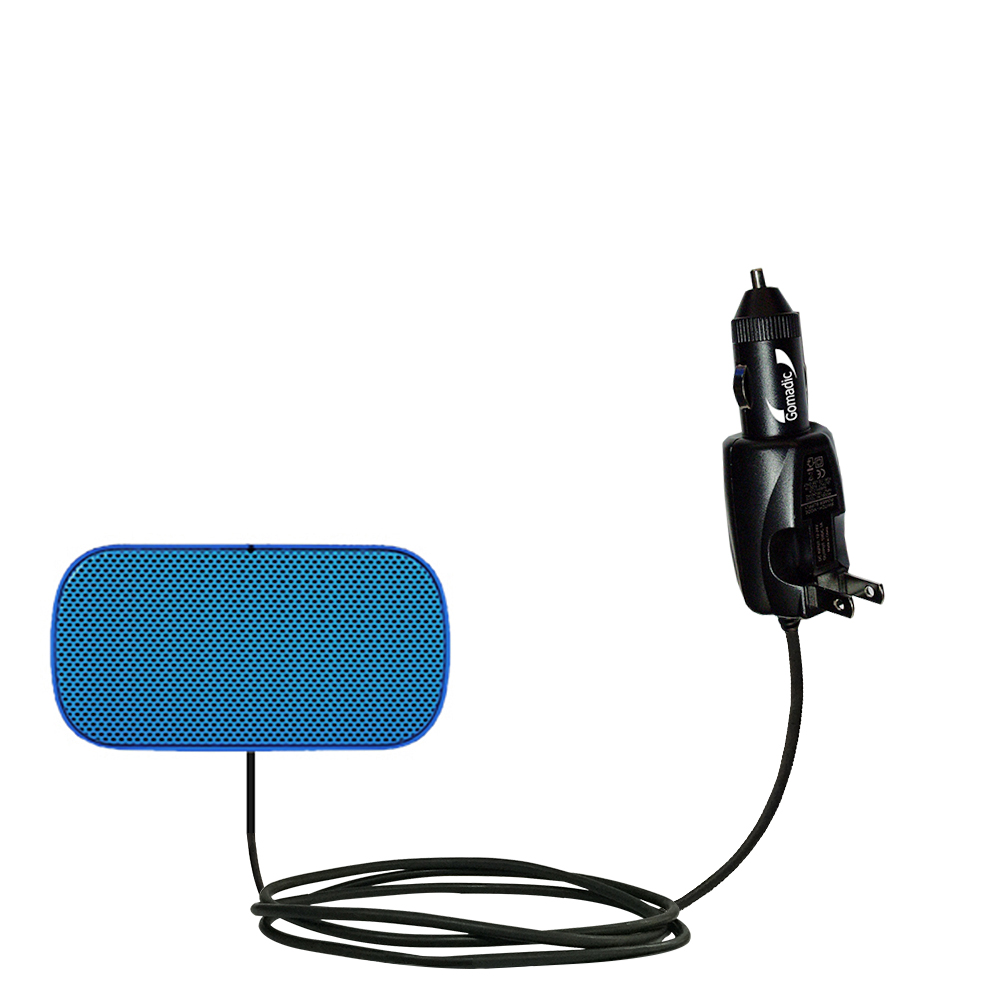 Intelligent Dual Purpose DC Vehicle and AC Home Wall Charger suitable for the Logitech UE Mobile Boombox - Two critical functions; one unique charger - Uses Gomadic Brand TipExchange Technology