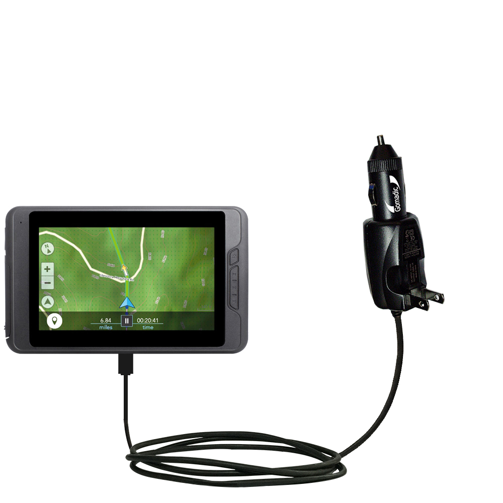 Car & Home 2 in 1 Charger compatible with the Magellan eXplorist TRX7