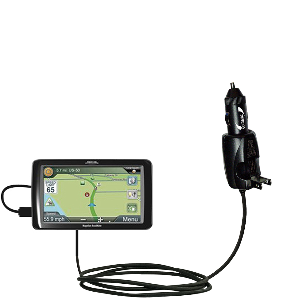 Car & Home 2 in 1 Charger compatible with the Magellan Roadmate 2240 / 2230 T