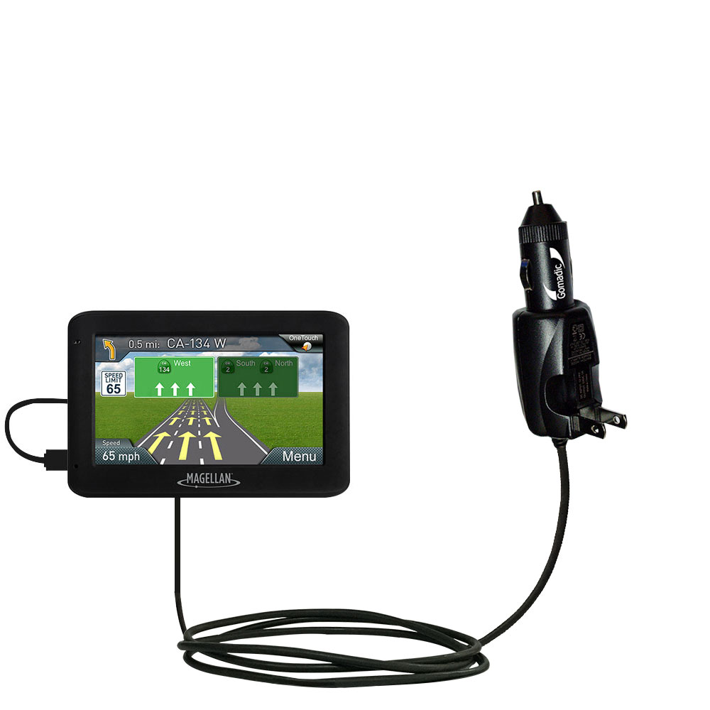Car & Home 2 in 1 Charger compatible with the Magellan Roadmate 2620 / 2620-LM