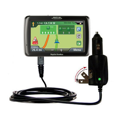 Car & Home 2 in 1 Charger compatible with the Magellan Roadmate 3045