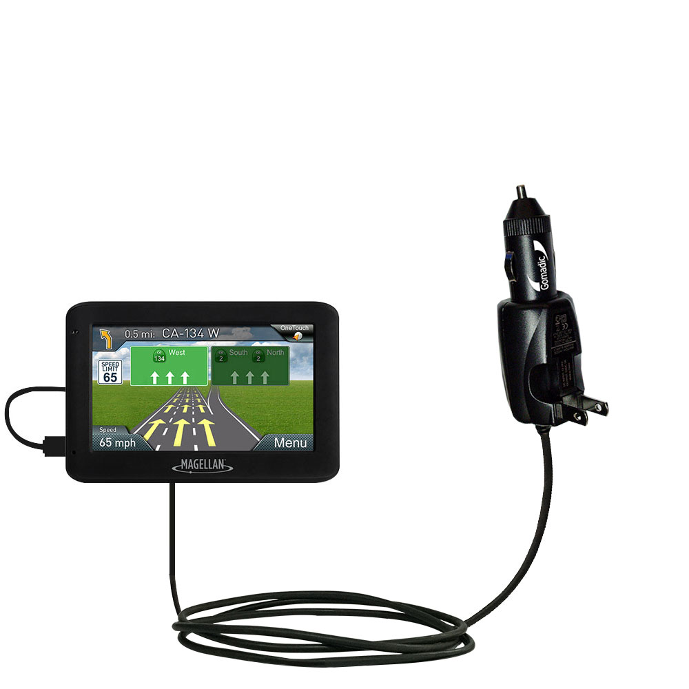 Car & Home 2 in 1 Charger compatible with the Magellan Roadmate 5620-LM / 5625-LM