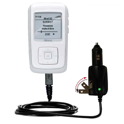 Car & Home 2 in 1 Charger compatible with the Memorex MMP8575