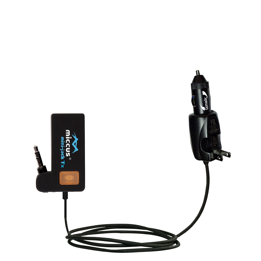 Car & Home 2 in 1 Charger compatible with the Miccus Mini-jack RJ/TX
